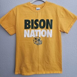 North Dakota State University NDSU Bison Tee Shirt, Unisex Small